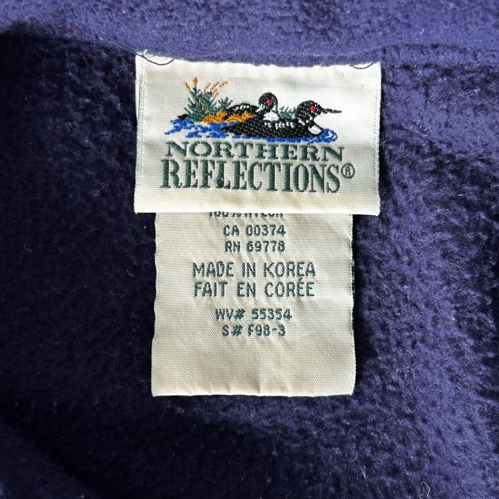 Vintage northern reflections zip up fleece size‎ XL - Picture 3 of 4